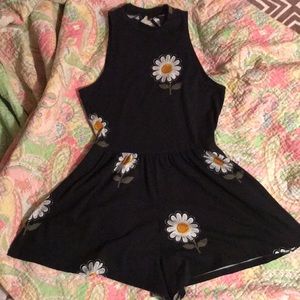 Daisy Print Romper